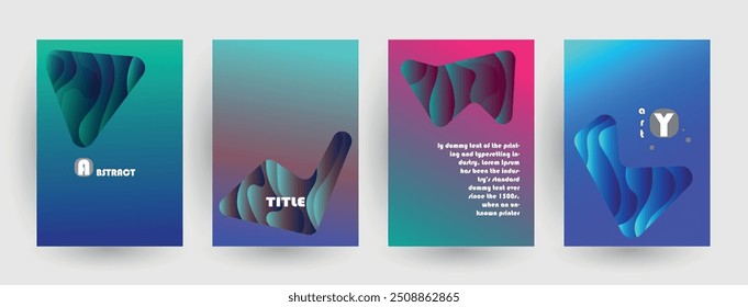 Diseño de cubiertas artísticas. Fondos de colores creativos. Diseño futurista de moda