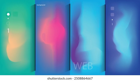 Diseño de cubiertas artísticas. Fondos de colores creativos. Diseño futurista de moda