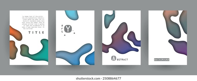 Diseño de cubiertas artísticas. Fondos de colores creativos. Diseño futurista de moda