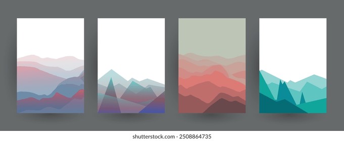 Design de capas artísticas. Planos de fundo de cores criativas. Design futurista moderno