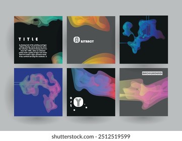 Diseño de cubiertas artísticas. Fondos de colores creativos. Diseño futurista de moda