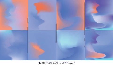 Diseño de cubiertas artísticas. Fondos de colores creativos. Diseño futurista de moda