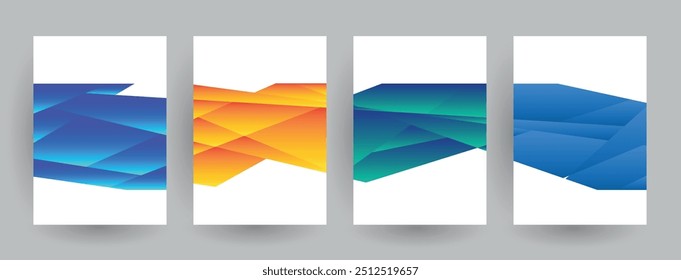 Künstlerische Cover Design. Kreative Farben Hintergründe. Trendy futuristisches Design