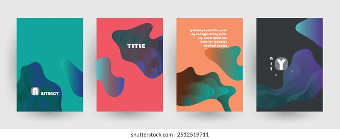 Diseño de cubiertas artísticas. Fondos de colores creativos. Diseño futurista de moda