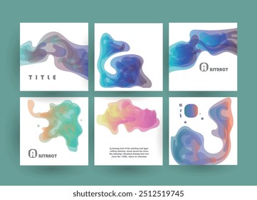 Diseño de cubiertas artísticas. Fondos de colores creativos. Diseño futurista de moda