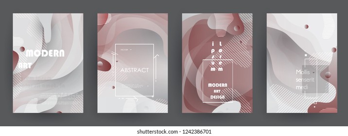 Artistic covers design. Creative cray backgrounds. Trendy futuristic design. Abstract shapes