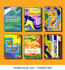 Artistic covers design. Creative fluid colors backgrounds. Trendy design. Eps10 vector