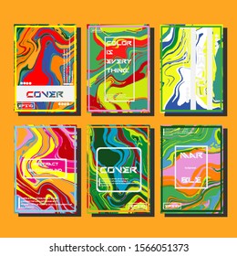 Artistic covers design. Creative fluid colors backgrounds. Trendy design. Eps10 vector