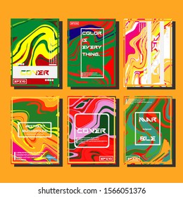 Artistic covers design. Creative fluid colors backgrounds. Trendy design. Eps10 vector