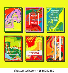 Artistic covers design. Creative fluid colors backgrounds. Trendy design. Eps10 vector