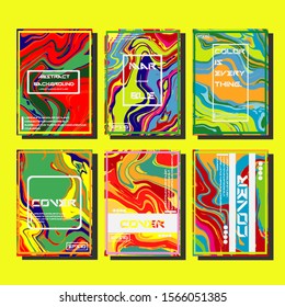 Artistic covers design. Creative fluid colors backgrounds. Trendy design. Eps10 vector