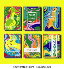Artistic covers design. Creative fluid colors backgrounds. Trendy design. Eps10 vector