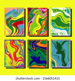 Artistic covers design. Creative fluid colors backgrounds. Trendy design. Eps10 vector