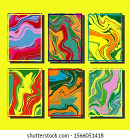 Artistic covers design. Creative fluid colors backgrounds. Trendy design. Eps10 vector