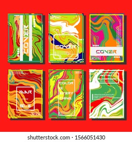 Artistic covers design. Creative fluid colors backgrounds. Trendy design. Eps10 vector