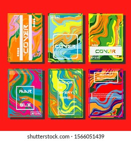 Artistic covers design. Creative fluid colors backgrounds. Trendy design. Eps10 vector