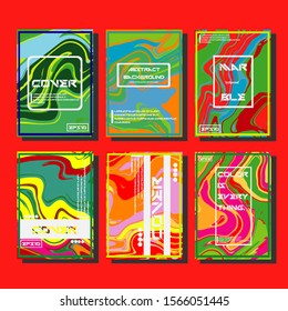 Artistic covers design. Creative fluid colors backgrounds. Trendy design. Eps10 vector