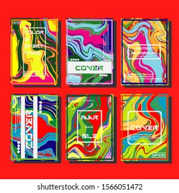 Artistic covers design. Creative fluid colors backgrounds. Trendy design. Eps10 vector