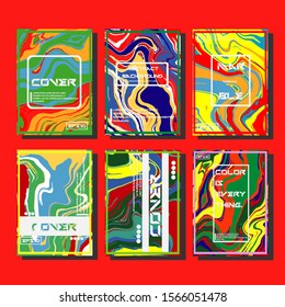 Artistic covers design. Creative fluid colors backgrounds. Trendy design. Eps10 vector