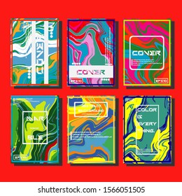 Artistic covers design. Creative fluid colors backgrounds. Trendy design. Eps10 vector