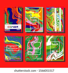 Artistic covers design. Creative fluid colors backgrounds. Trendy design. Eps10 vector