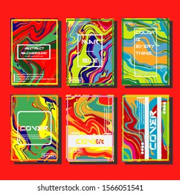 Artistic covers design. Creative fluid colors backgrounds. Trendy design. Eps10 vector