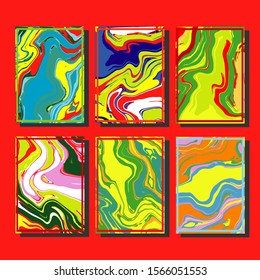 Artistic covers design. Creative fluid colors backgrounds. Trendy design. Eps10 vector
