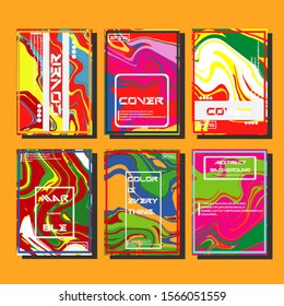 Artistic covers design. Creative fluid colors backgrounds. Trendy design. Eps10 vector