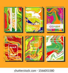 Artistic covers design. Creative fluid colors backgrounds. Trendy design. Eps10 vector