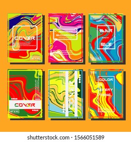 Artistic covers design. Creative fluid colors backgrounds. Trendy design. Eps10 vector