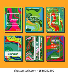 Artistic covers design. Creative fluid colors backgrounds. Trendy design. Eps10 vector