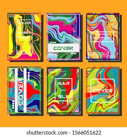 Artistic covers design. Creative fluid colors backgrounds. Trendy design. Eps10 vector