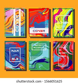 Artistic covers design. Creative fluid colors backgrounds. Trendy design. Eps10 vector