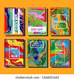 Artistic covers design. Creative fluid colors backgrounds. Trendy design. Eps10 vector