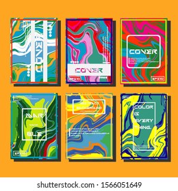 Artistic covers design. Creative fluid colors backgrounds. Trendy design. Eps10 vector
