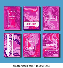 Artistic covers design. Creative fluid colors backgrounds. Trendy design. Eps10 vector