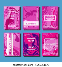 Artistic covers design. Creative fluid colors backgrounds. Trendy design. Eps10 vector
