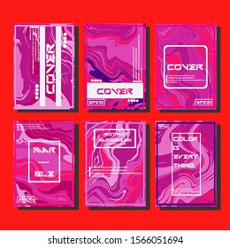 Artistic covers design. Creative fluid colors backgrounds. Trendy design. Eps10 vector