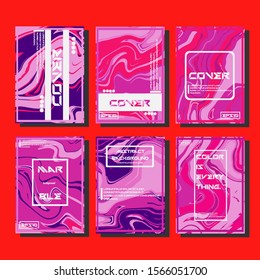 Artistic covers design. Creative fluid colors backgrounds. Trendy design. Eps10 vector