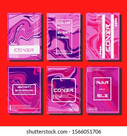Artistic covers design. Creative fluid colors backgrounds. Trendy design. Eps10 vector