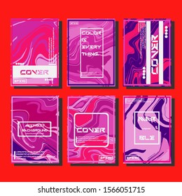 Artistic covers design. Creative fluid colors backgrounds. Trendy design. Eps10 vector