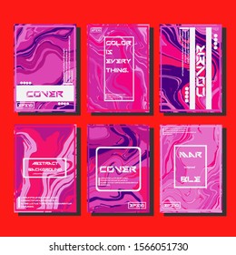 Artistic covers design. Creative fluid colors backgrounds. Trendy design. Eps10 vector