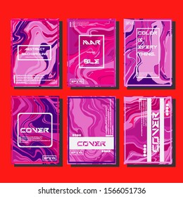 Artistic covers design. Creative fluid colors backgrounds. Trendy design. Eps10 vector