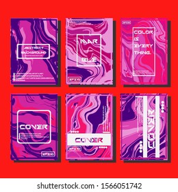 Artistic covers design. Creative fluid colors backgrounds. Trendy design. Eps10 vector