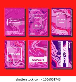 Artistic covers design. Creative fluid colors backgrounds. Trendy design. Eps10 vector