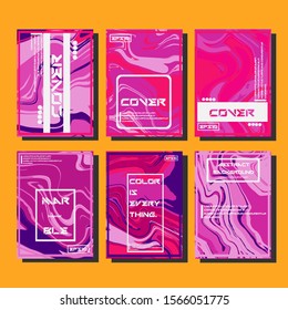Artistic covers design. Creative fluid colors backgrounds. Trendy design. Eps10 vector