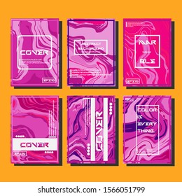 Artistic covers design. Creative fluid colors backgrounds. Trendy design. Eps10 vector