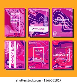 Artistic covers design. Creative fluid colors backgrounds. Trendy design. Eps10 vector