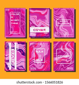 Artistic covers design. Creative fluid colors backgrounds. Trendy design. Eps10 vector