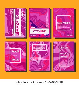 Artistic covers design. Creative fluid colors backgrounds. Trendy design. Eps10 vector